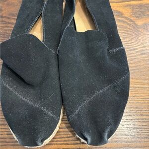 Toms Black Espadrille Flats 8.5